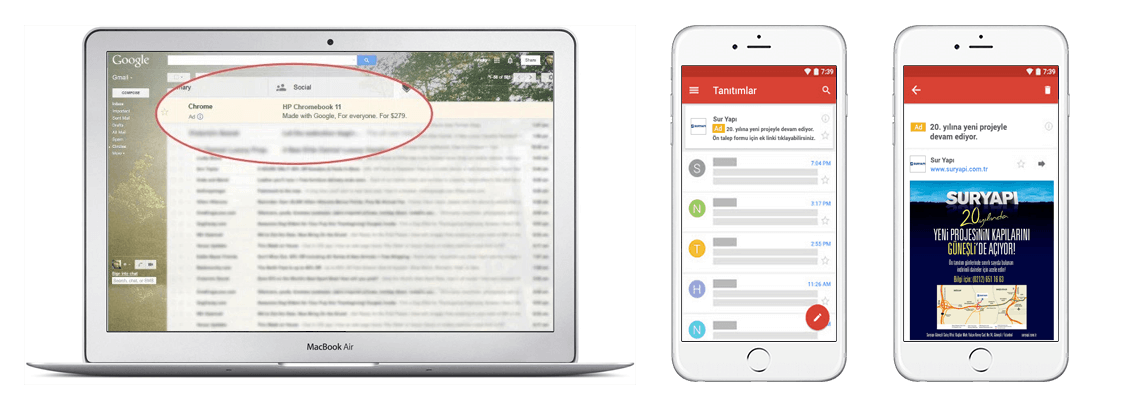 Gmail Reklamları,